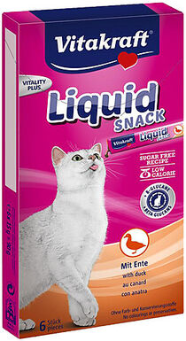Vitakraft - Friandises Liquid Snack au Canard pour Chat - 6x15g