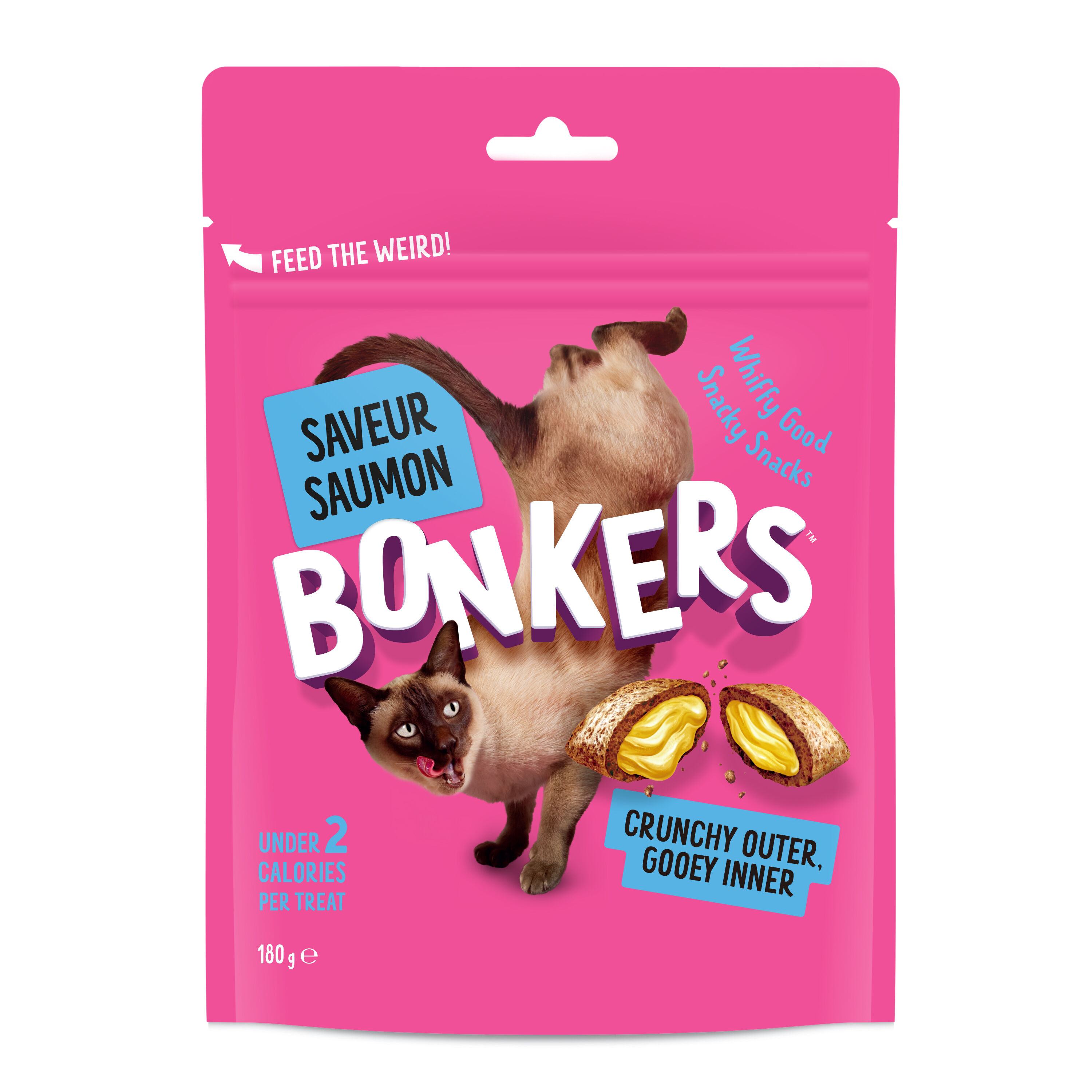 Bonkers - Friandises Saveur Saumon pour Chats - 180g Image num&eacute;ro 1