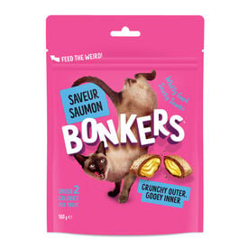 Bonkers - Friandises Saveur Saumon pour Chats - 180g