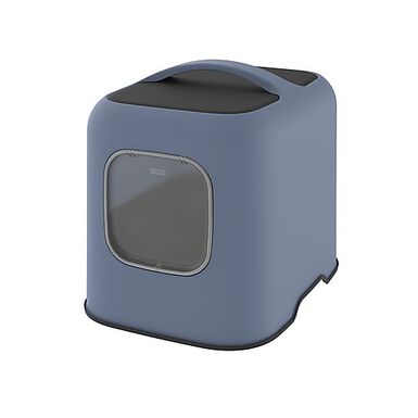 Rotho MyPet - Maison de Toilette Biala pour Chat - Bleu