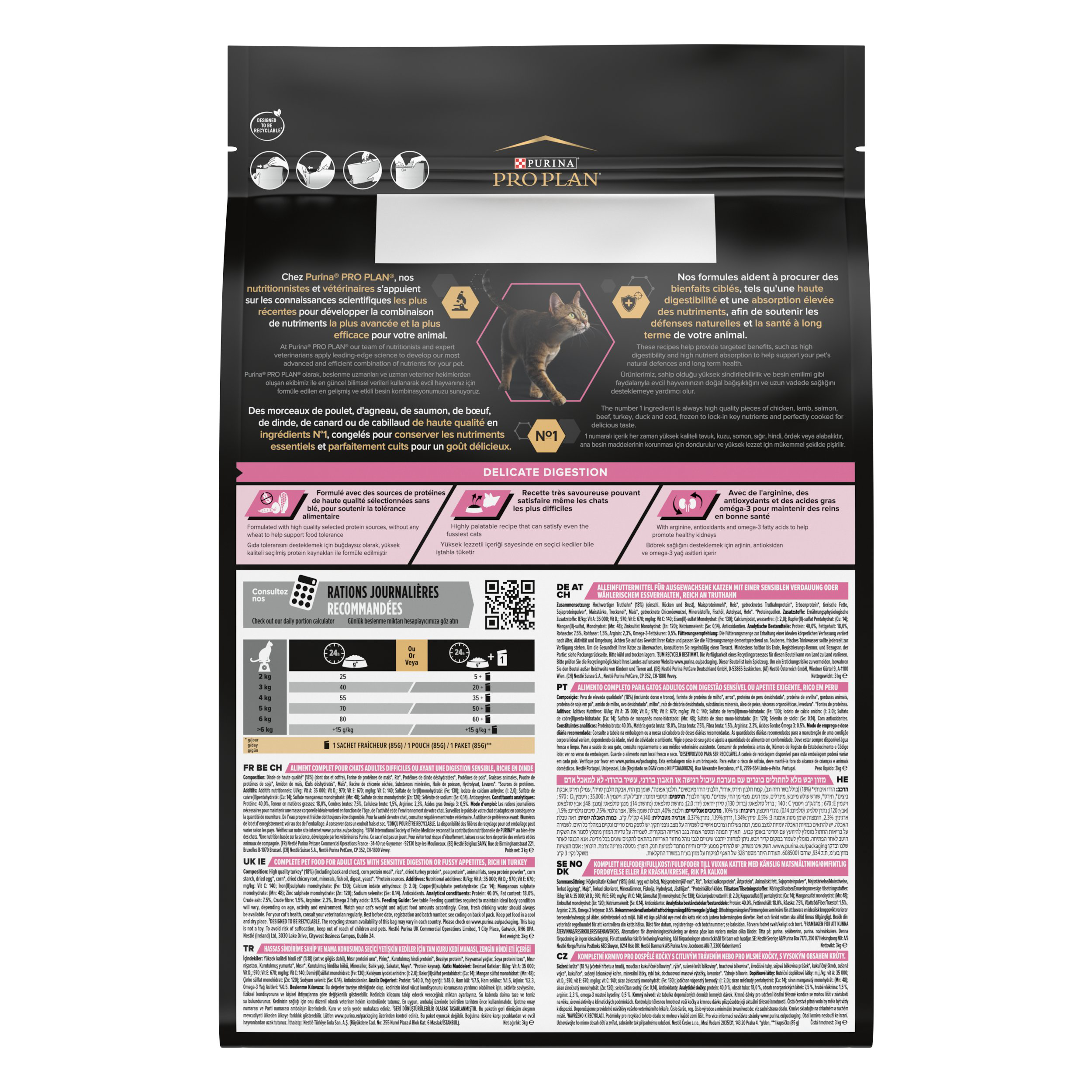 Pro Plan - Croquettes Delicate &agrave; la Dinde pour Chat - 3Kg Image num&eacute;ro 4