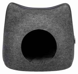 Trixie - Abri Cat feutre anthracite - 38 x 35 x 37 cm