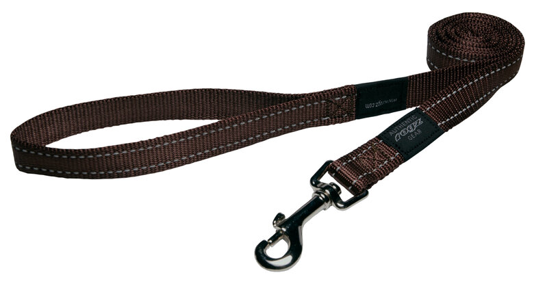 Rogz - Laisse Utility Marron pour Chiens - 140x2,5cm Image numéro 1 Rogz - Laisse Utility Marron pour Chiens - 140x2,5cm Image numéro 1