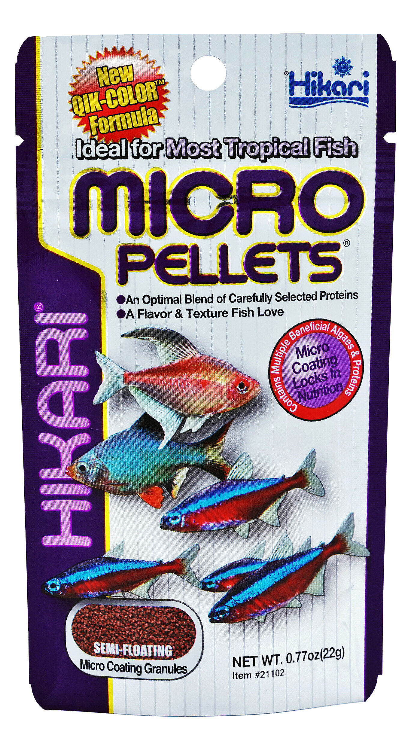 Hikari - Aliment en Granul&eacute;s Micro Pellets Poissons Tropicaux - 22g Image num&eacute;ro 1