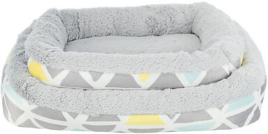 Trixie - Coussin douillet Sunny, en peluche, multicolore/gris
