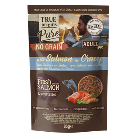 True Origins Pure - P&acirc;t&eacute;es Multipack En sauce Sans c&eacute;r&eacute;ales pour Chats - 12x85g