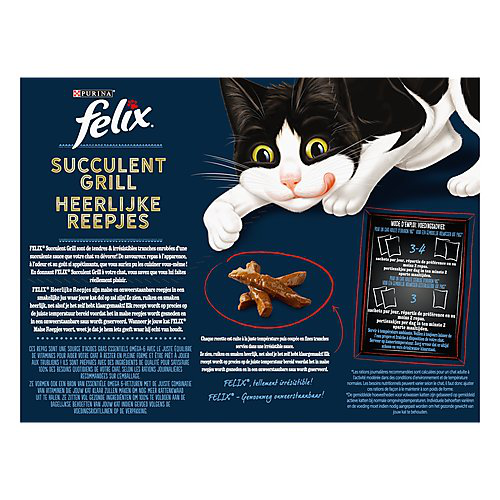 FELIX -  Pochons Succulent Grill Selection de la Campagne &agrave; la Viande en Sauce pour chats adultes  - 12X80g Image num&eacute;ro 4
