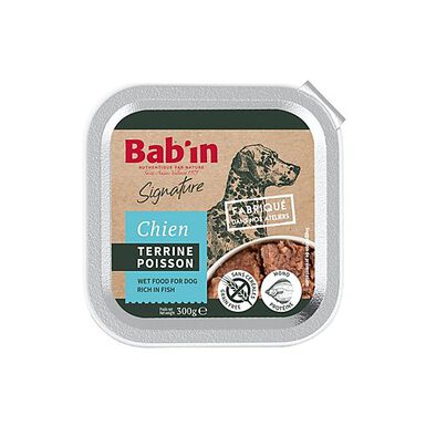 Bab'in - Terrine au Poisson pour Chiens  - 300g