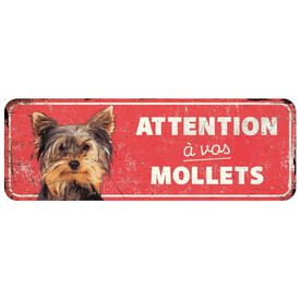 D&D - Panneau d'avertissement terrier - 40 x 13 x 03 cm rouge