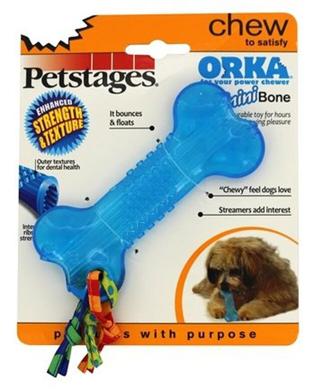 Petstages - Jouet Orka Bone pour Chien - Bleu Image numéro 1 Petstages - Jouet Orka Bone pour Chien - Bleu Image numéro 1