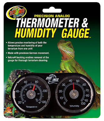 Zoomed - Thermomètre hygromètre pour terrarium
