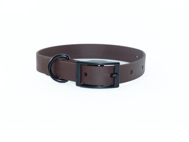 eKys - Collier Biothane pour Chien Marron Foncé