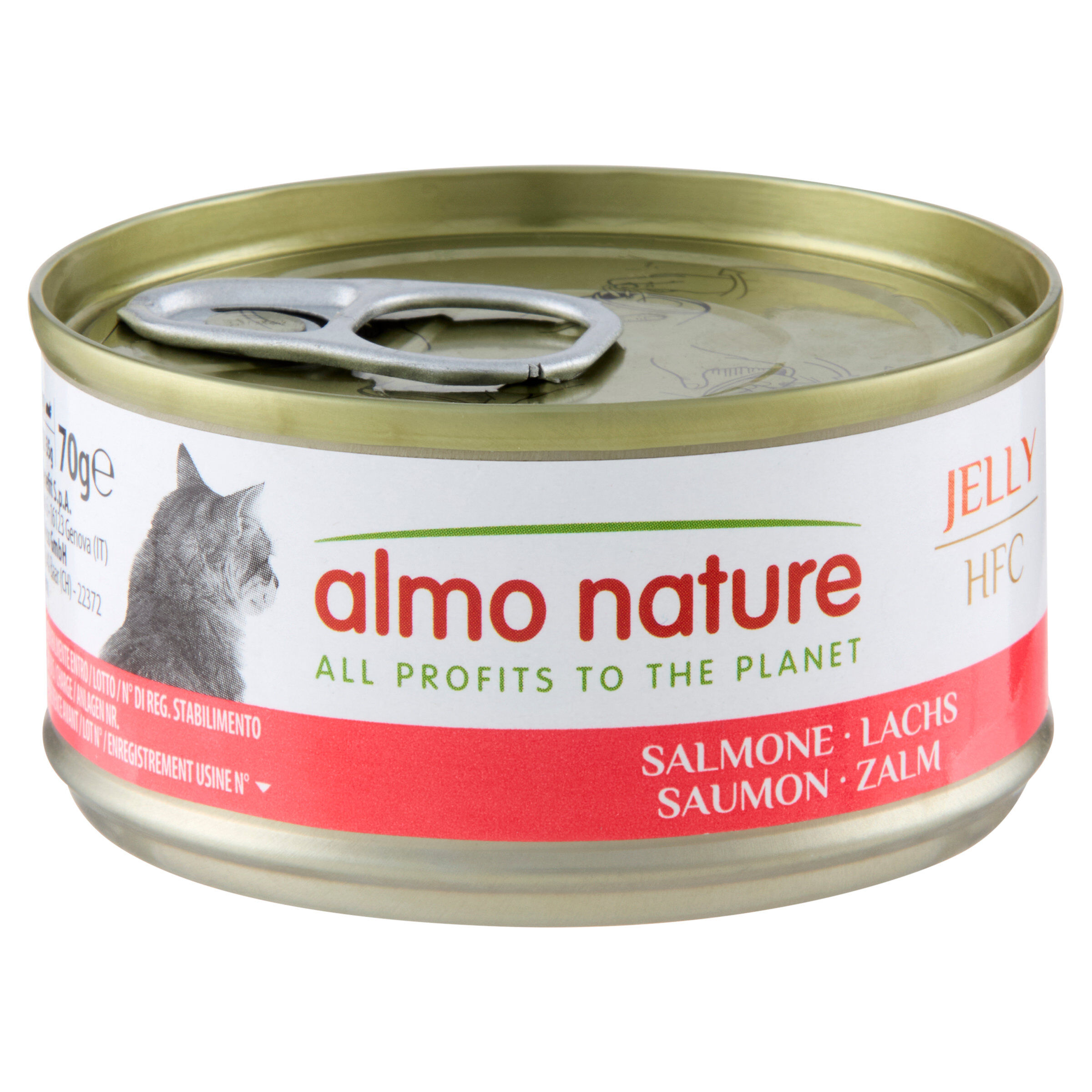 Almo Nature - P&acirc;t&eacute;e en Bo&icirc;te HFC Jelly Saumon pour Chat - 70g Image num&eacute;ro 1