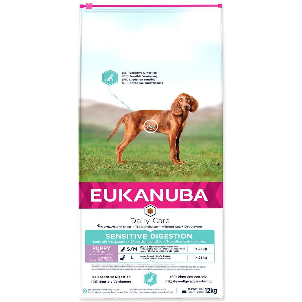 Eukanuba - Croquettes Daily Care Chiot Digestion Sensible Pour Toutes Les Races Poulet - 12kg Image num&eacute;ro 1