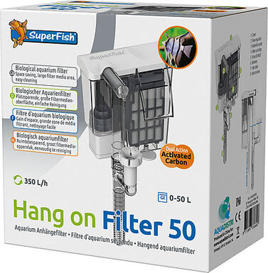 Superfish - Filtre Biologique Hang on Filter 50 Aquarium - 350L/h