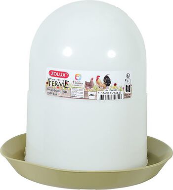 Zolux - Mangeoire Silo Lichen pour Basse Cour - 2Kg