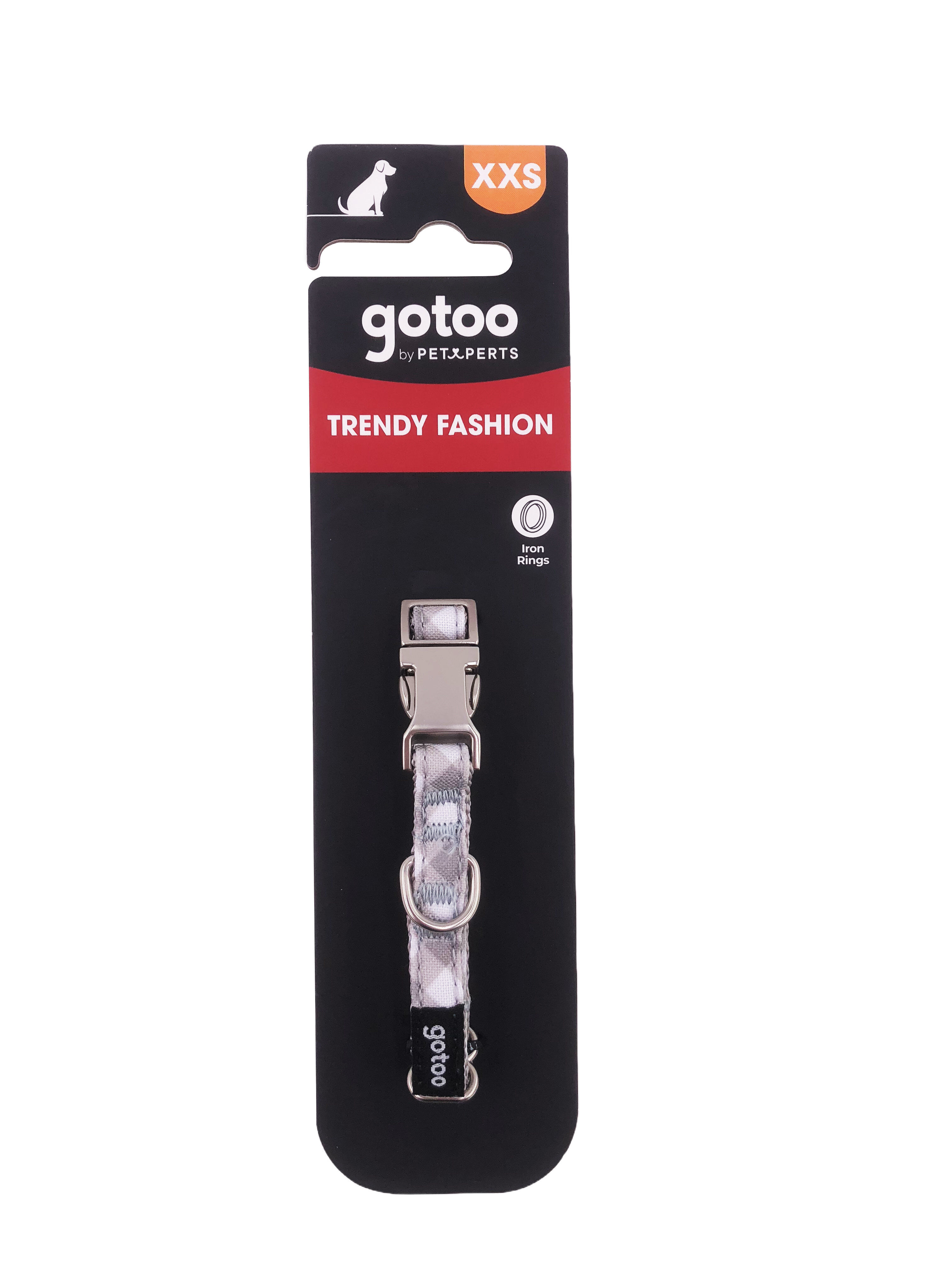Gotoo - Collier Vichy Gris pour Chien - XXS Image num&eacute;ro 4