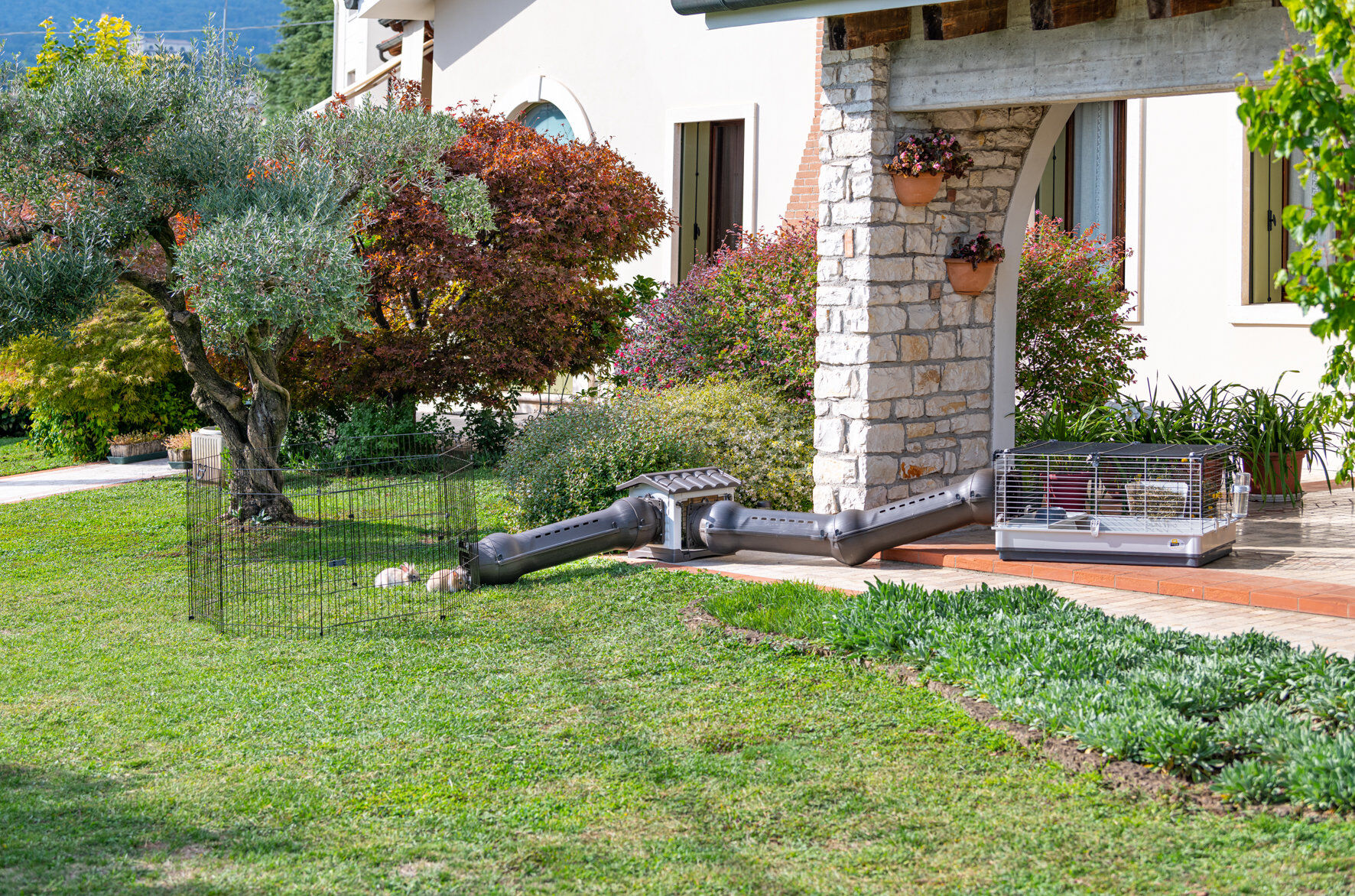 Ferplast - Cage Krolik Large Gris pour Lapin - 100cm Image num&eacute;ro 9