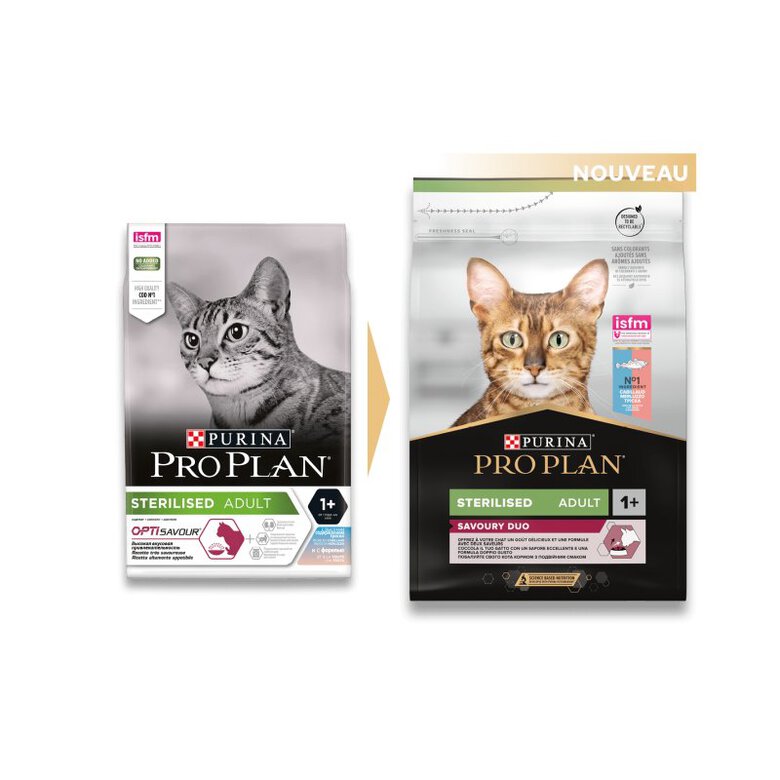 Pro Plan - Croquettes SAVOURY DUO Sterilised au Cabillaud pour Chat Adulte Stérilisé - 3Kg Image numéro 3 Pro Plan - Croquettes SAVOURY DUO Sterilised au Cabillaud pour Chat Adulte Stérilisé - 3Kg Image numéro 3