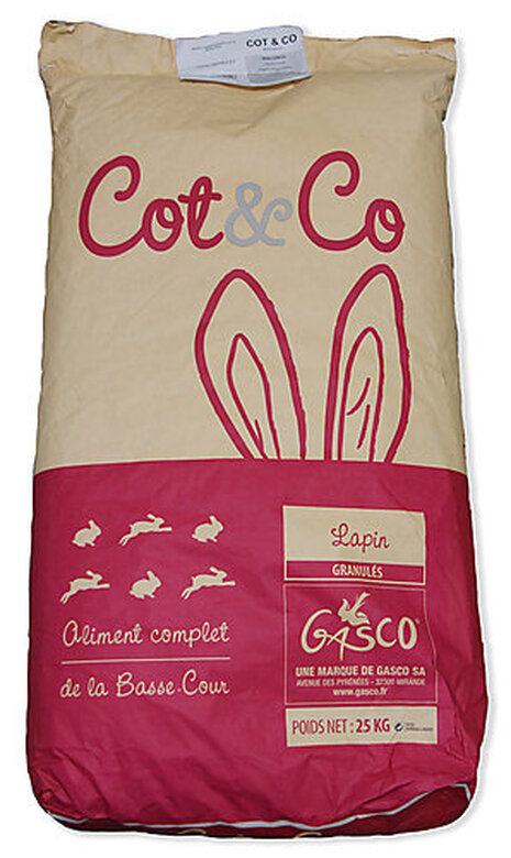 Gasco Cot&Co - Aliment Complet pour Lapins Fermiers - 25Kg image number null