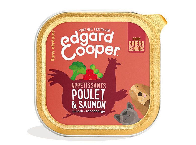 Edgard & Cooper - Pâtée Senior Poulet & Saumon - 150g Image numéro 1 Edgard & Cooper - Pâtée Senior Poulet & Saumon - 150g Image numéro 1