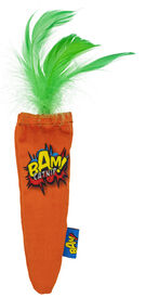 Bam - Jouet Catnip Carotte Headercard pour Chats