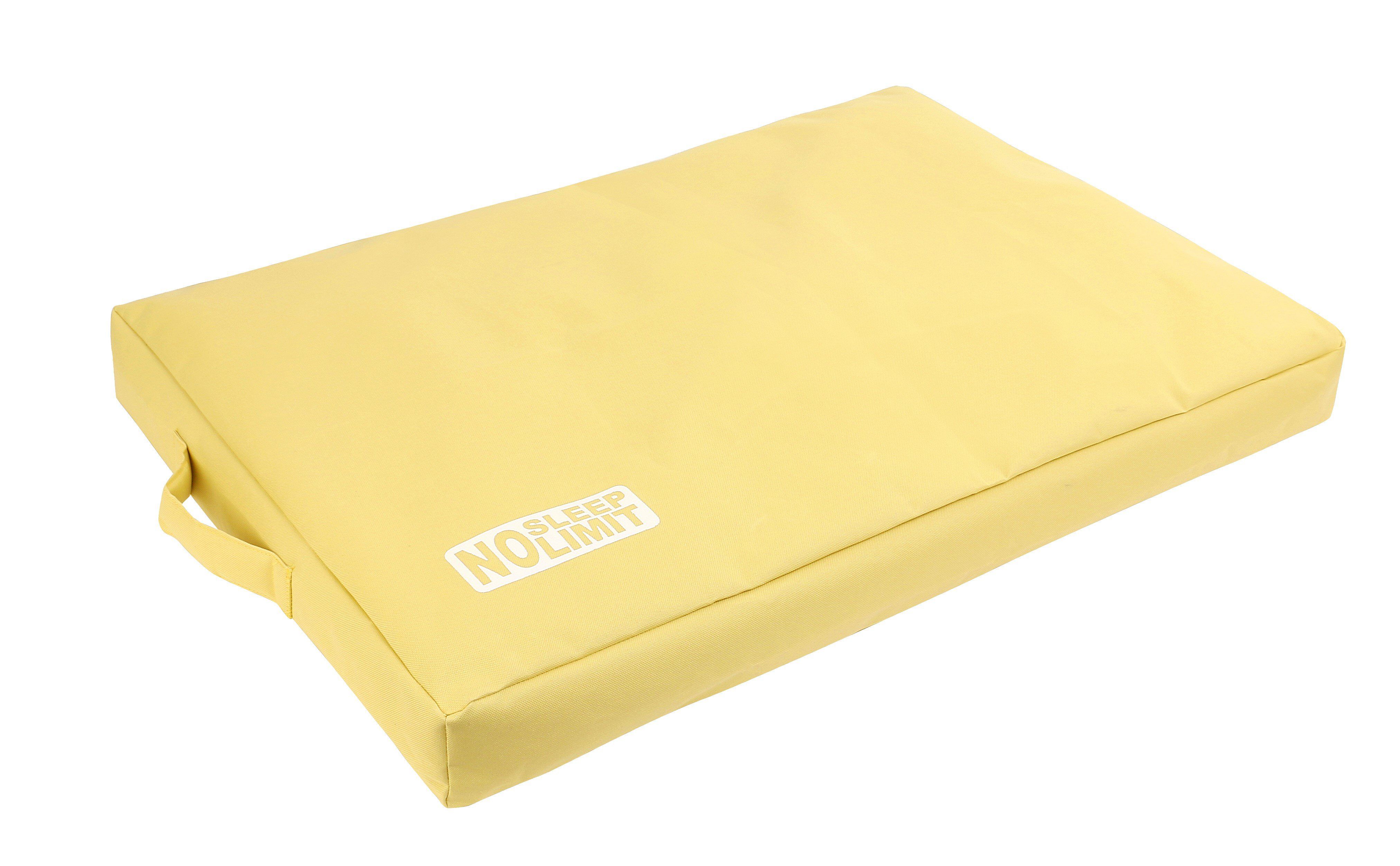 Wouapy - Matelas No Sleep Limit Jaune pour Chiens - 120x75x8cm Image num&eacute;ro 1