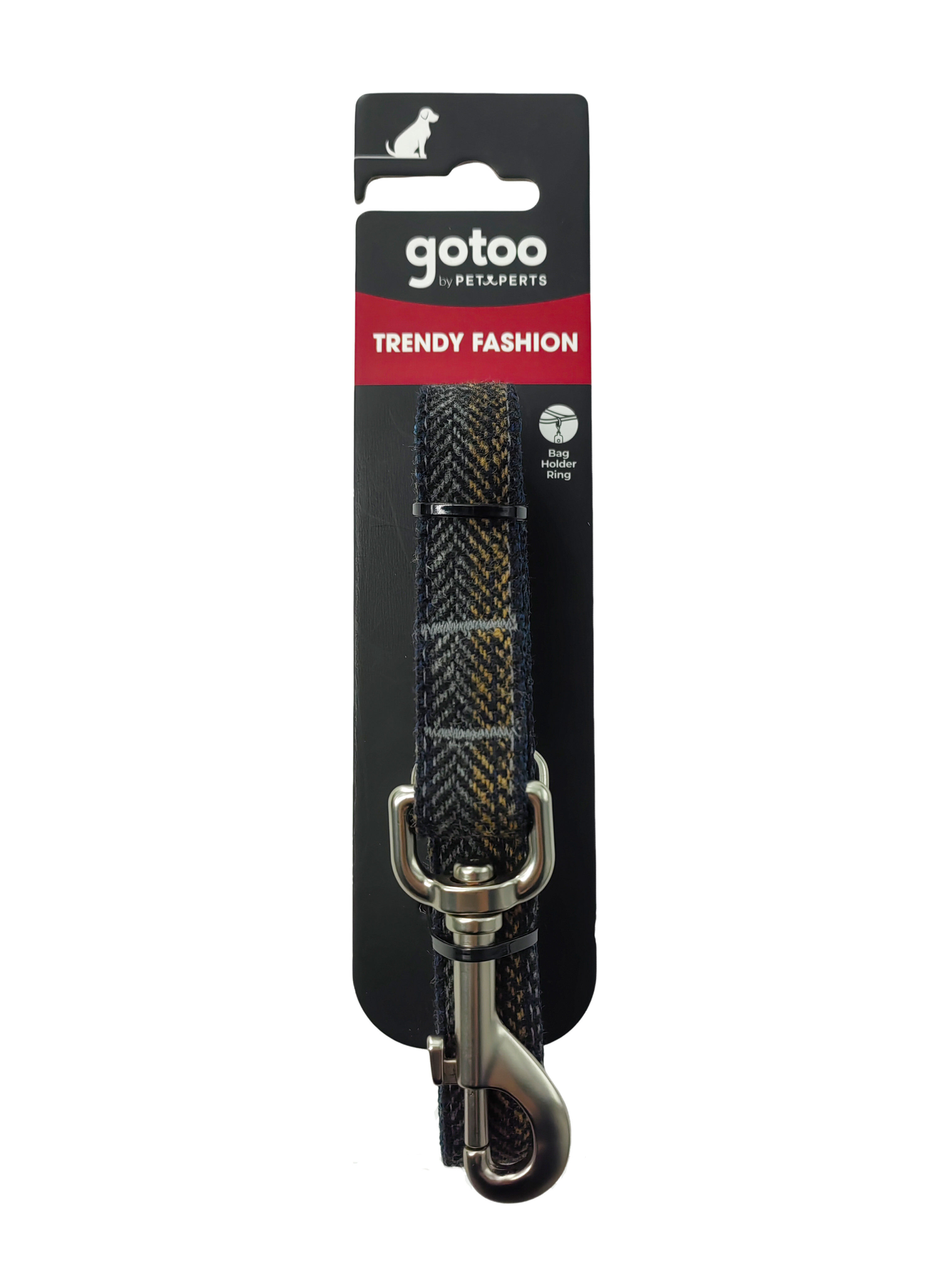 Gotoo - Laisse en Tweed Bleu pour chien - M Image num&eacute;ro 4