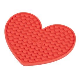 Coockoo - Tapis &agrave; L&eacute;cher en Forme de Coeur pour Chiens - Rouge