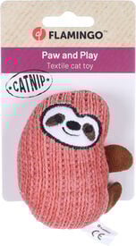 Flamingo - Jouet Blaro Paresseux Rouge pour Chats - 7x4,5x9,2cm