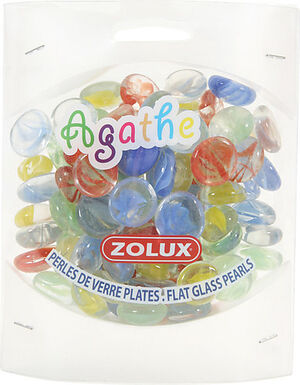 Zolux - Perles de Verre Plates Agathe - PM