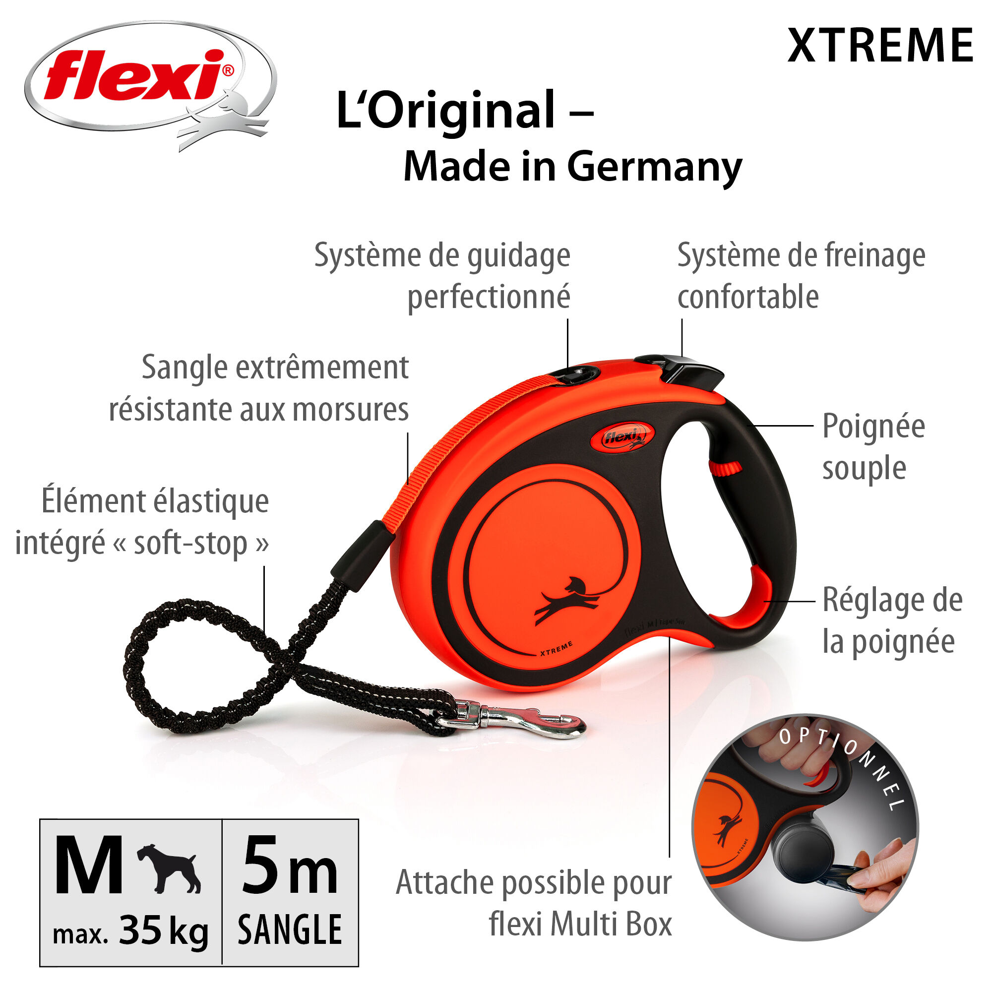 Flexi - Laisse A Enrouleur Xtreme Sangle pour Chien - M Image num&eacute;ro 9