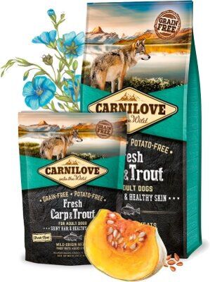 Carnilove - Croquettes Fresh Carpe et Truite pour Chien - 12Kg Image num&eacute;ro 1