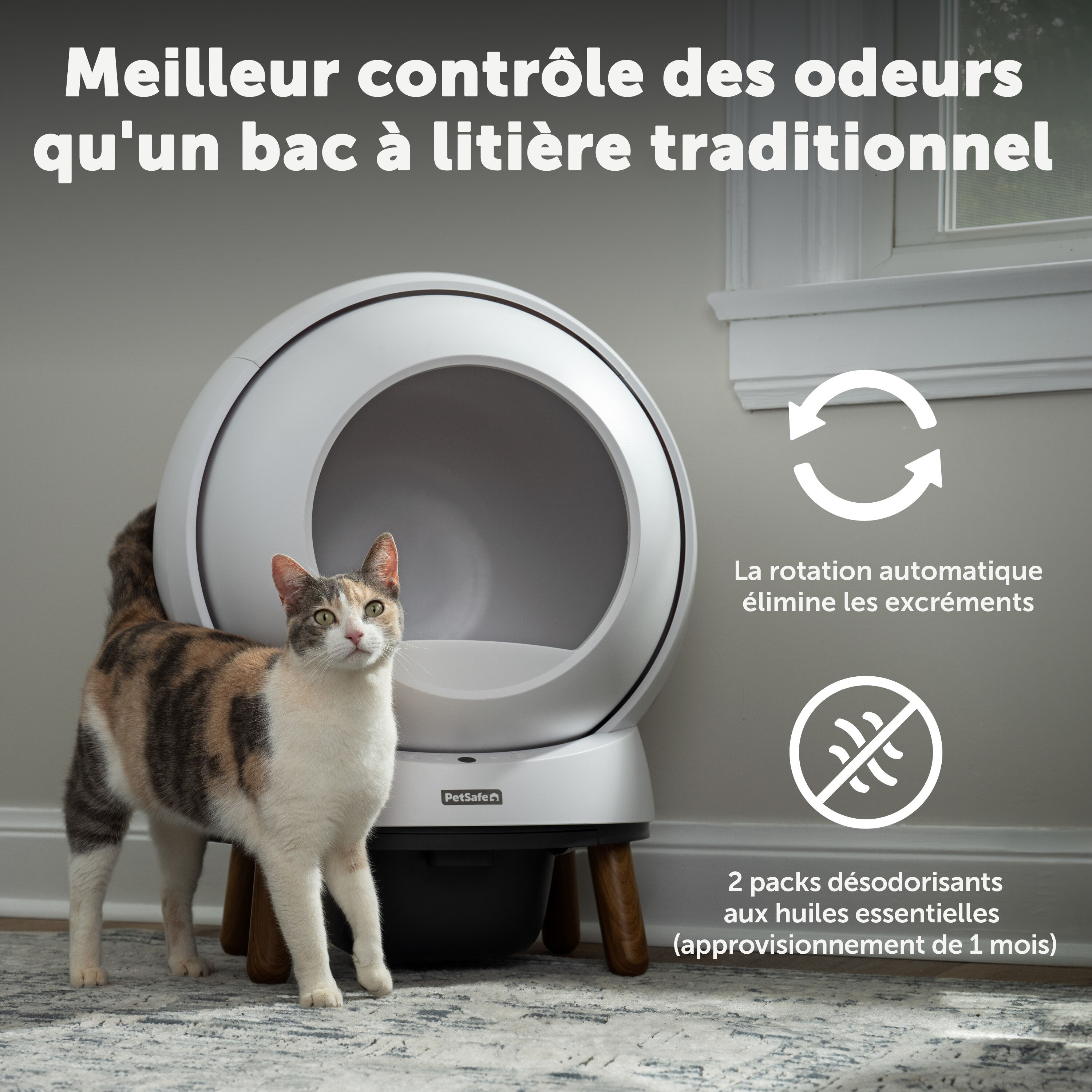 PetSafe - Liti&egrave;re Auto-Nettoyante Smart Spin pour Chats - Blanc Image num&eacute;ro 18