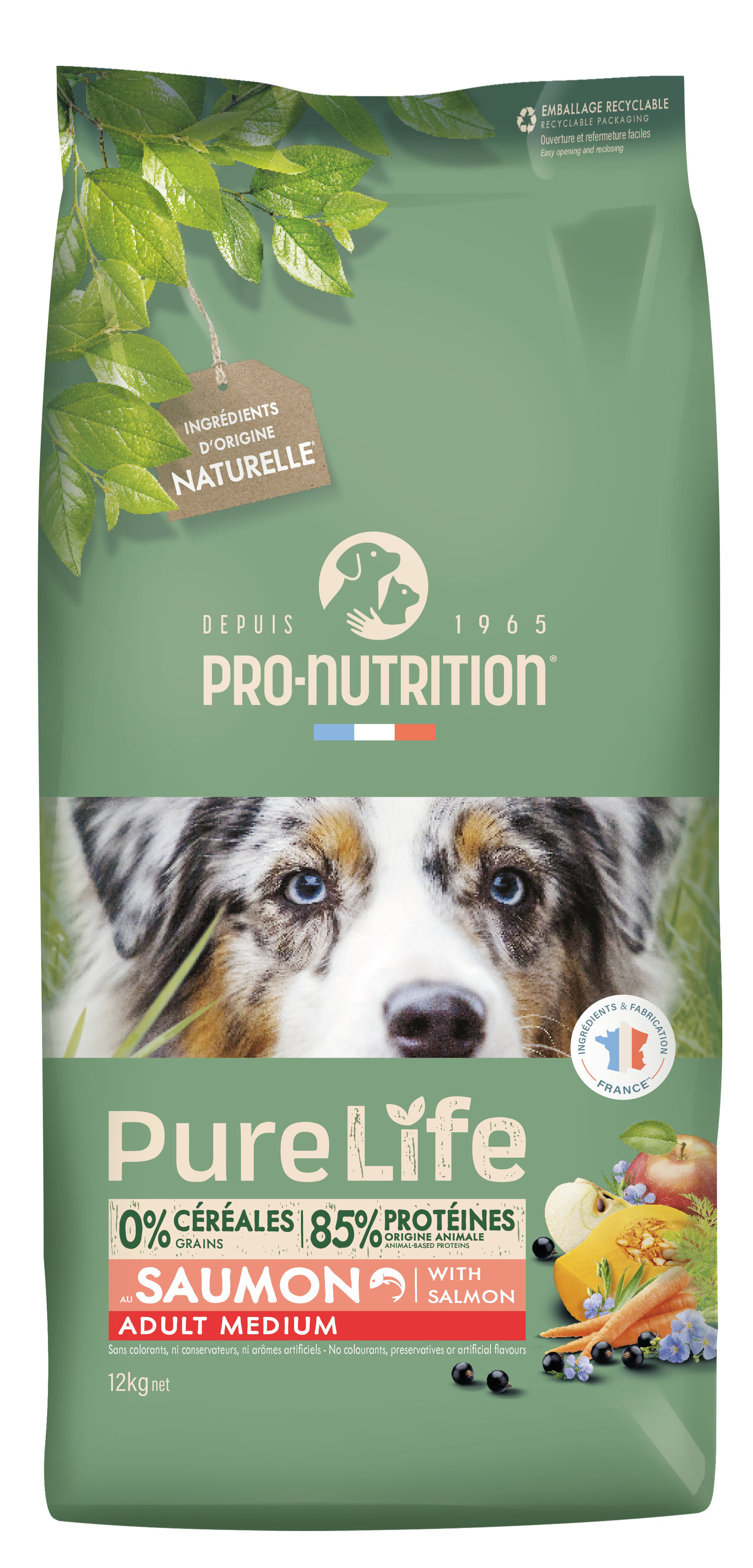 Pro-Nutrition - Croquettes Pure Life Chien Adult Medium - 12kg Image num&eacute;ro 1