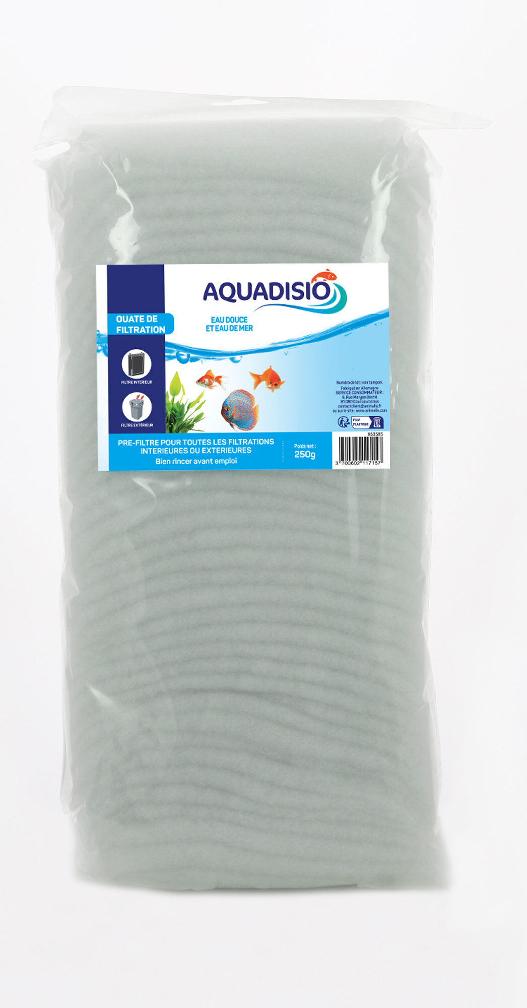 Aquadisio - Ouate Filtrante pour Aquarium - 250g Image num&eacute;ro 1