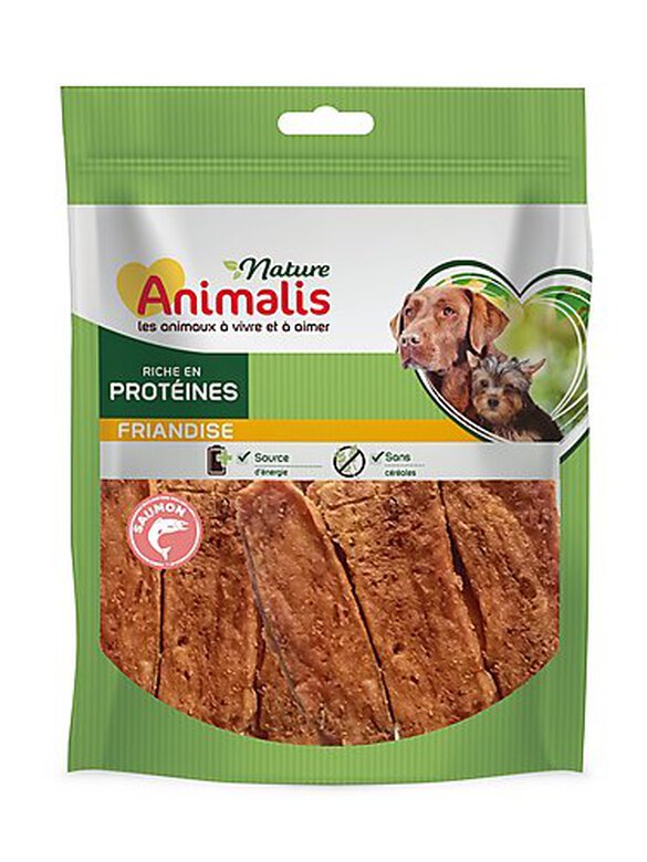 Animalis Nature - Friandises Filet de Saumon pour Chien - 100g Image numéro 1 Animalis Nature - Friandises Filet de Saumon pour Chien - 100g Image numéro 1