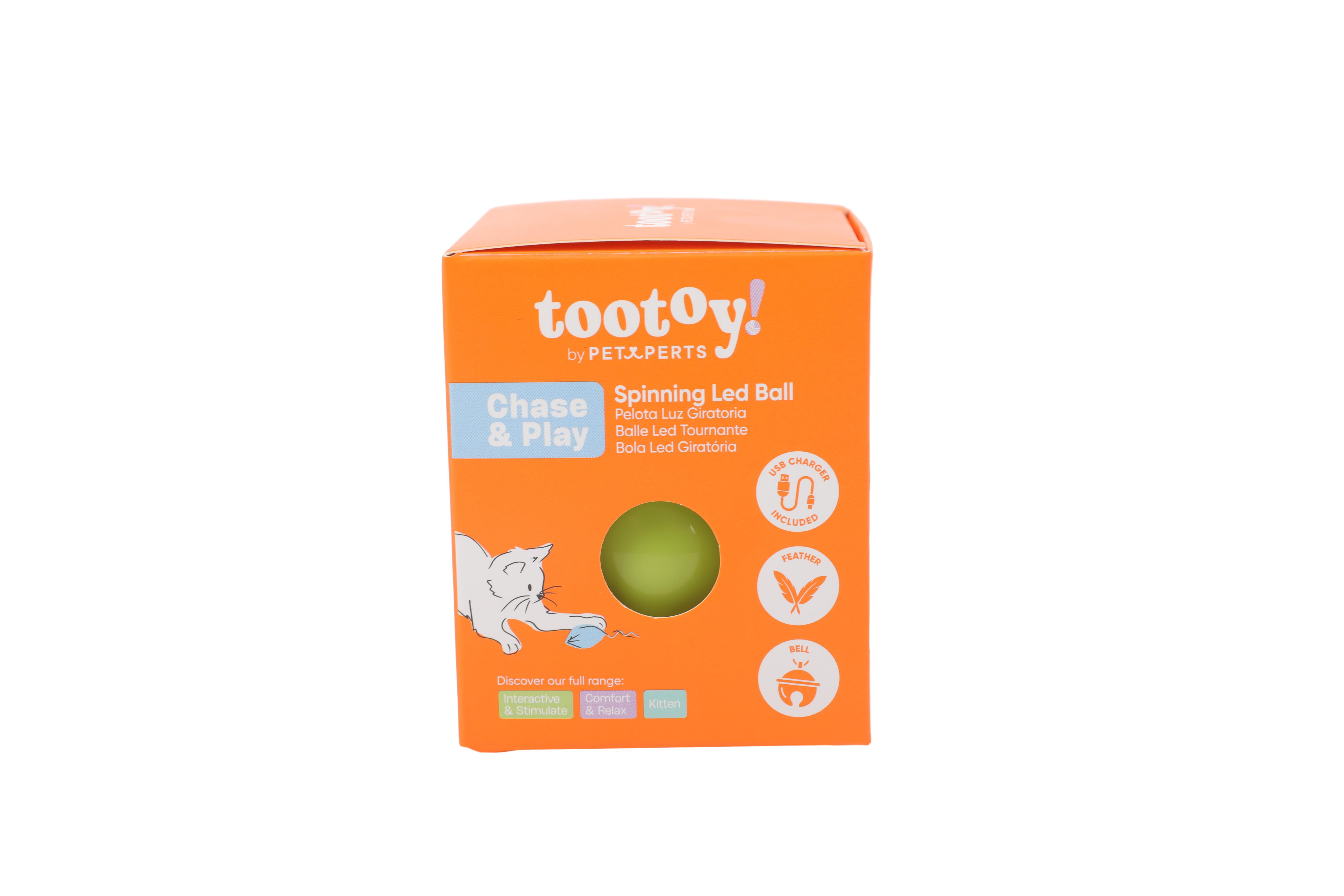 Tootoy! - Jouet Balle Led pour Chats - 6,5cm Image num&eacute;ro 1