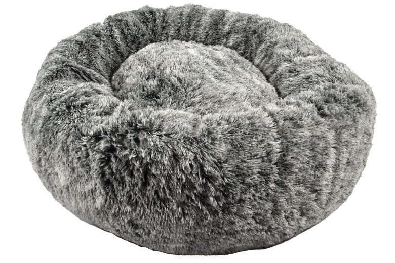 Bobby - Coussin Donut Poilu Gris pour Chien - S Image numéro 1 Bobby - Coussin Donut Poilu Gris pour Chien - S Image numéro 1