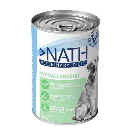 Nath Veterinary Diet - Aliment humide Hypoallergenic pour Chien - 400G Image num&eacute;ro 1