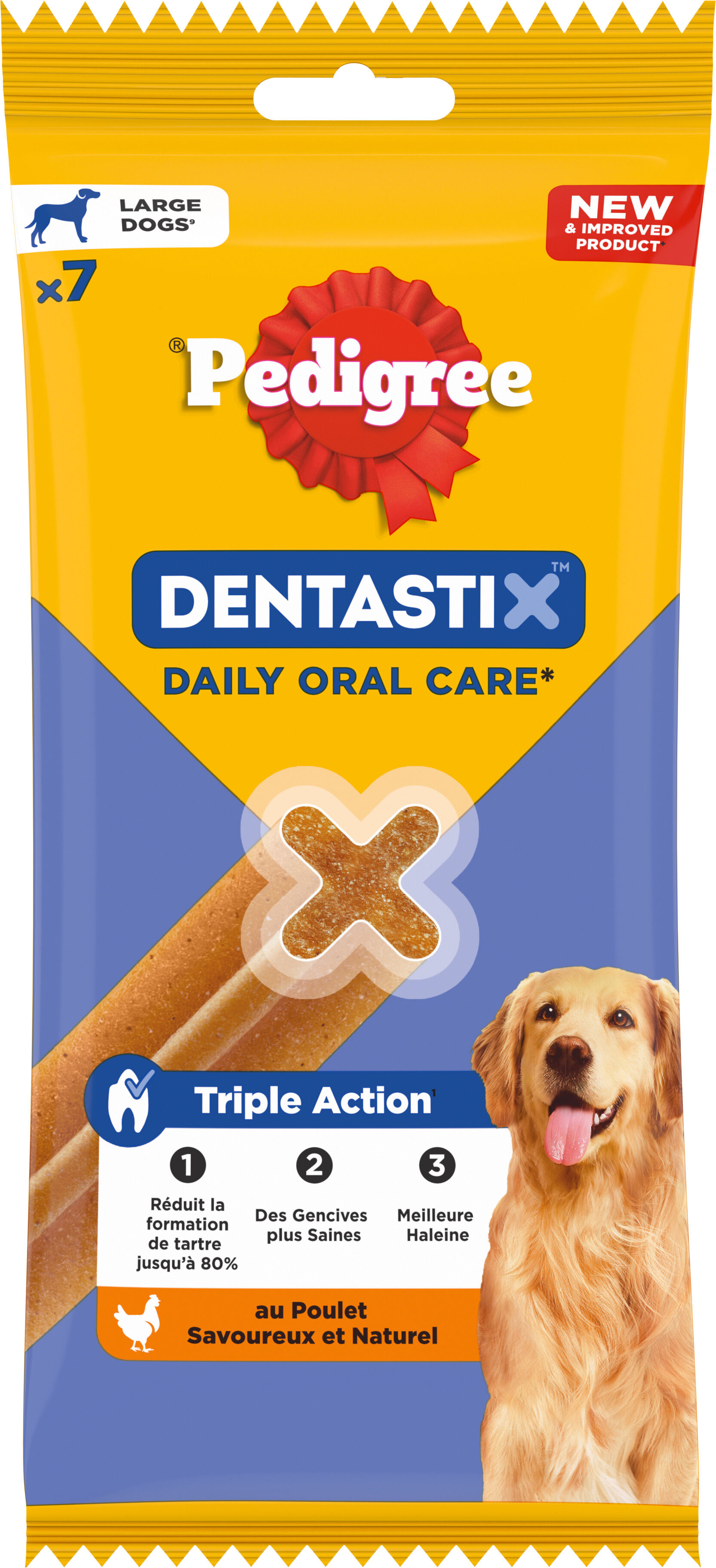 Pedigree - Friandises Dentastix pour Chien de Grande Taille - x7 Image num&eacute;ro 1