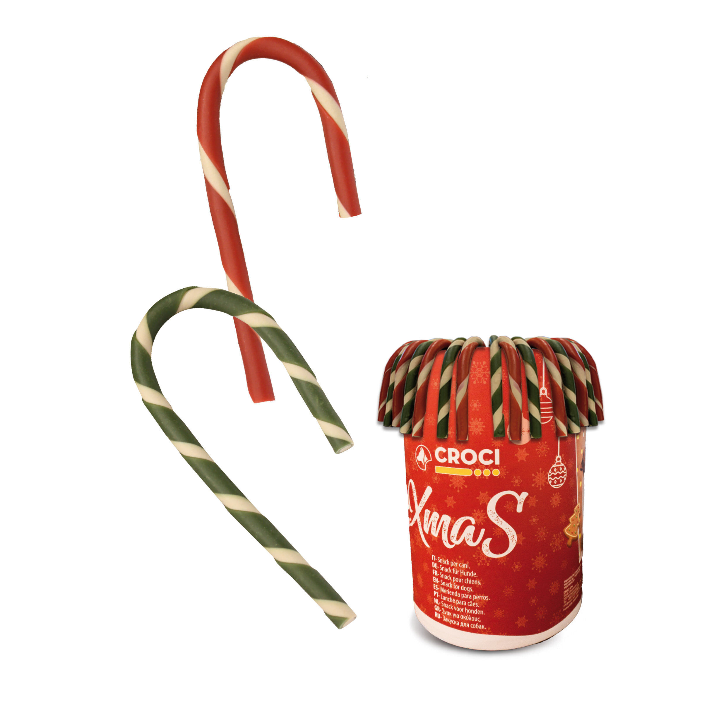 Croci - Friandises Canne &agrave; sucre SNACK XMAS CANDYCANES pour Chiens - 23G Image num&eacute;ro 1