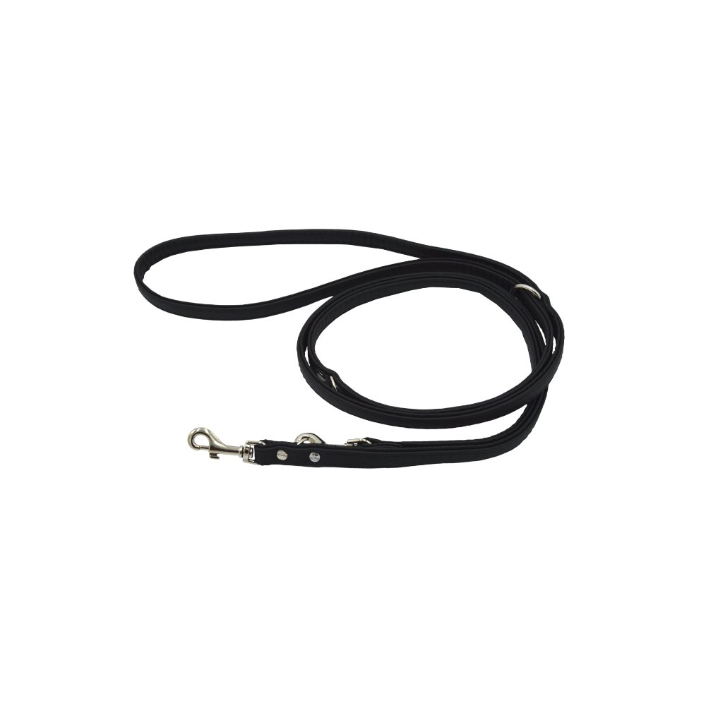 Comme Un Roi - Laisse Cuir Ajustable So Chic Noir pour Chien - 200cm Image num&eacute;ro 1