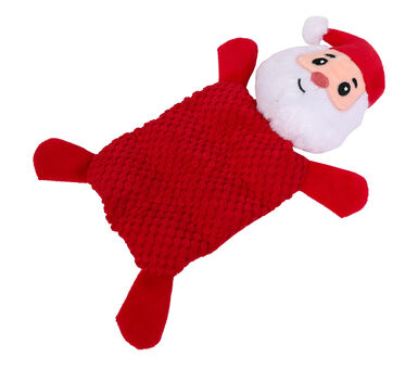 Wouapy - Jouet Père Noel + Sifflet Peluche Plate pour Chiens