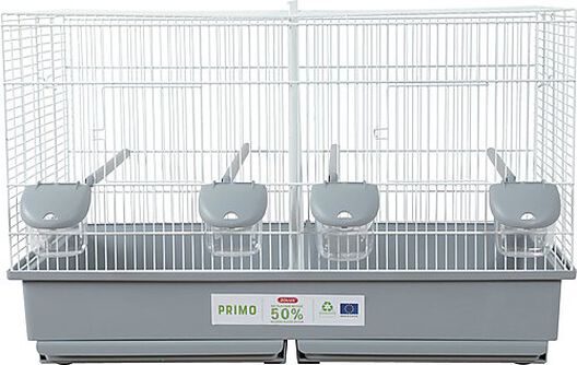 Zolux - Cage Primo Cati Family Blanc et Gris pour Oiseaux - 70cm