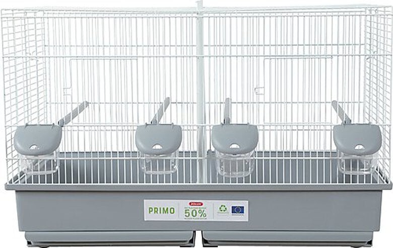 Zolux - Cage Primo Cati Blanc et Gris pour Oiseaux - 67cm image number null