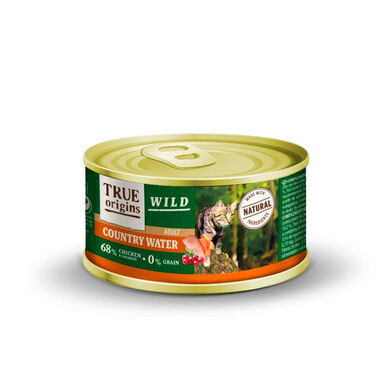 True Origins Wild - Pâtée au Poulet & Saumon pour Chats Adultes - 100G