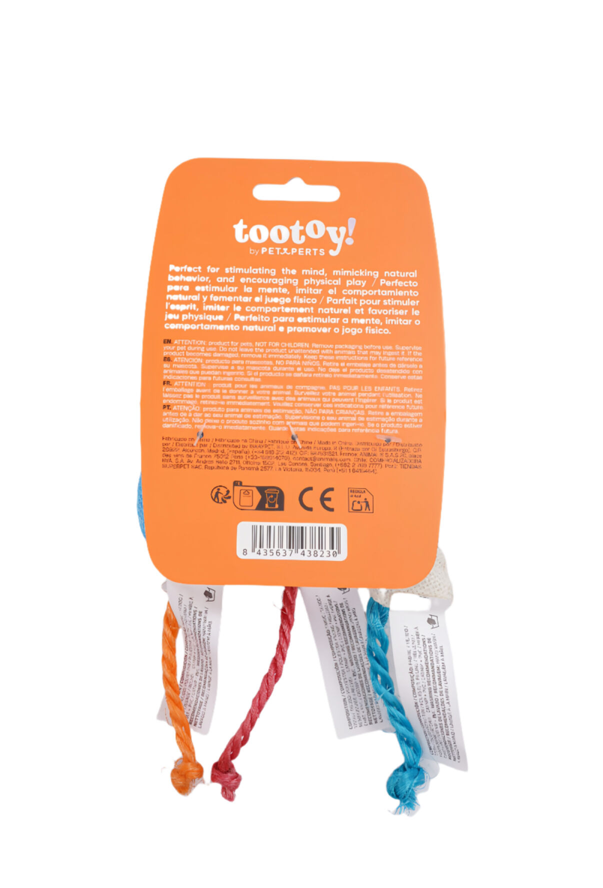 Tootoy! - Jouet Lot Souris en Toile de Jute - x3 Image num&eacute;ro 8