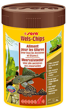 Sera - Aliments en Chips Wels-Chips pour Ancistrus et Silures - 100ml