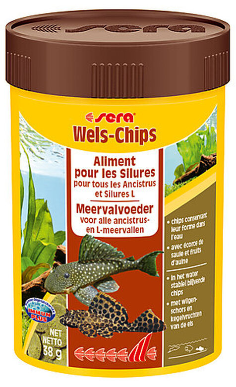 Sera - Aliments en Chips Wels-Chips pour Ancistrus et Silures - 100ml image number null